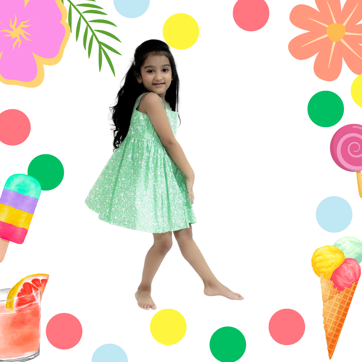 Green Garden Dress