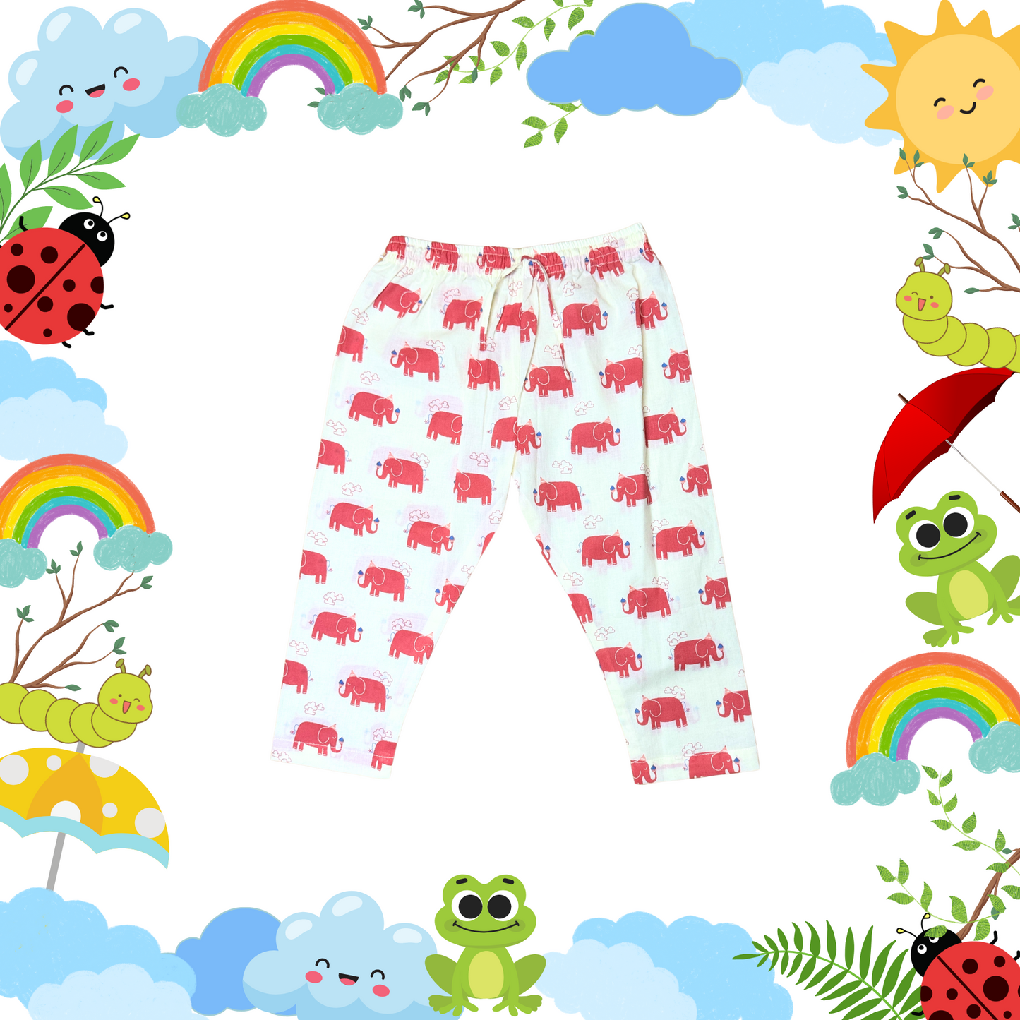 Red Elephant Pyjama Set