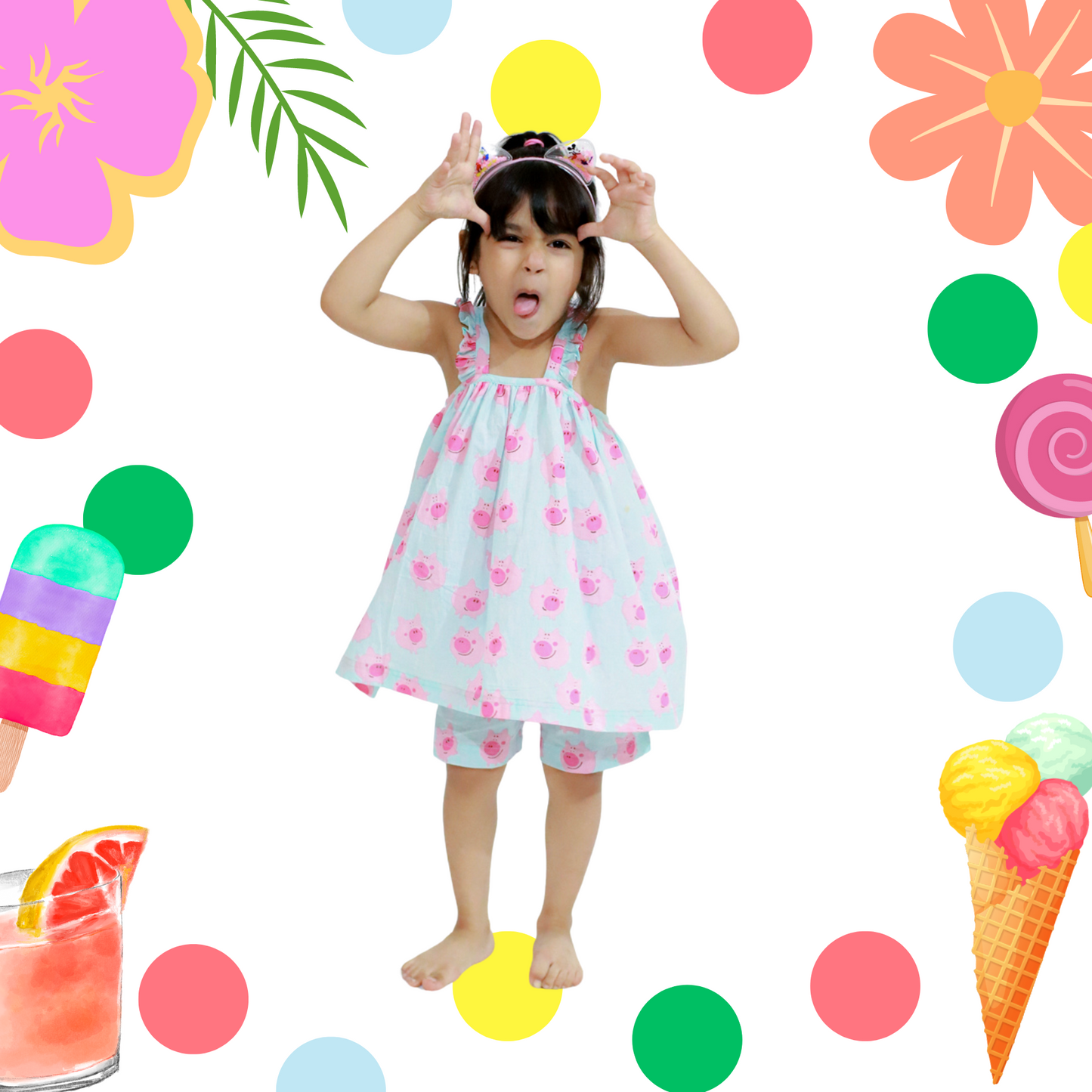 Pig Cotton Coord Set