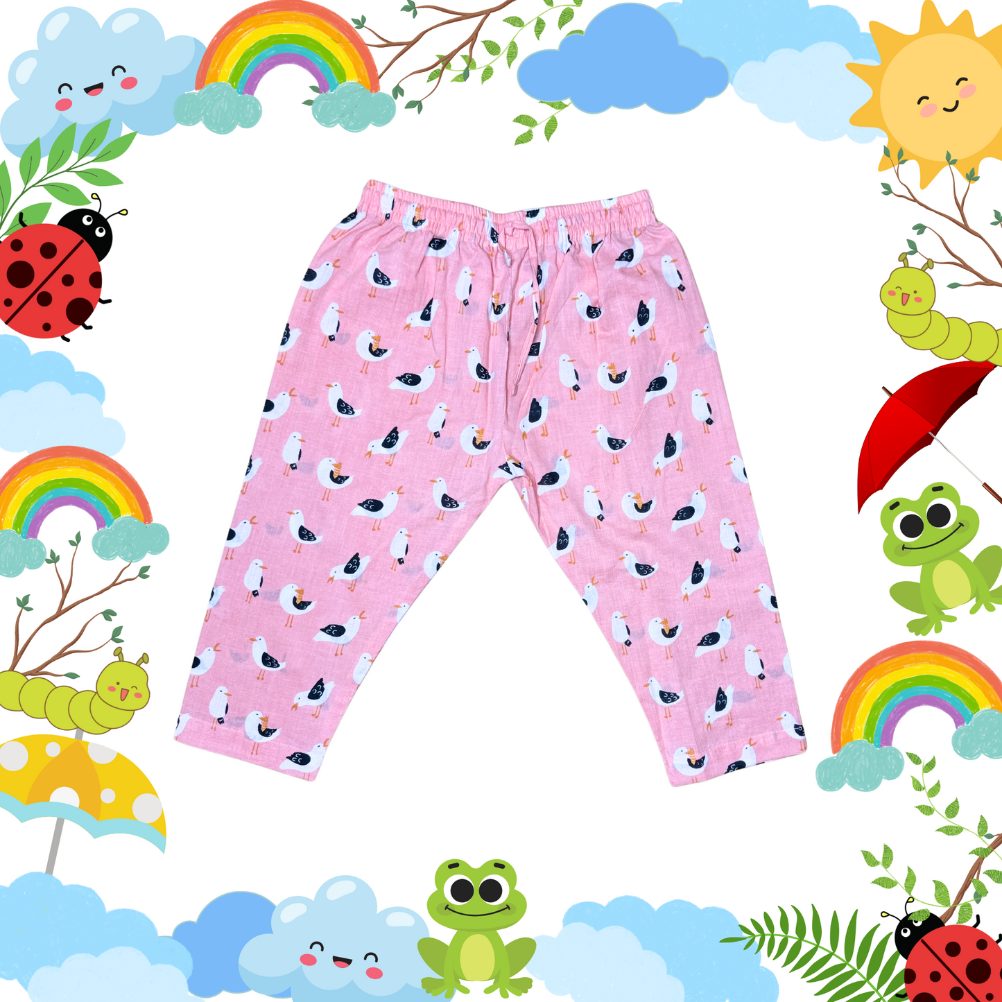 Pink Birdie Pyjama Set