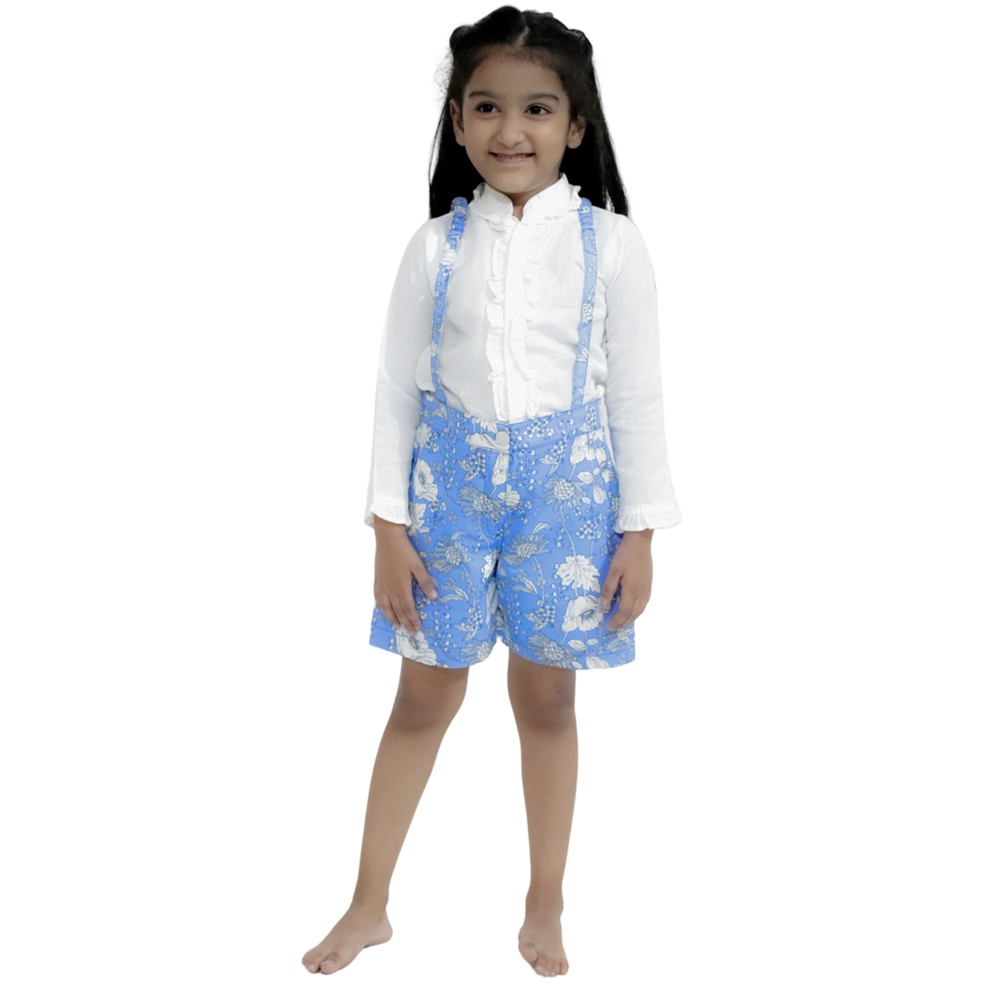 Floral Blue Dungaree