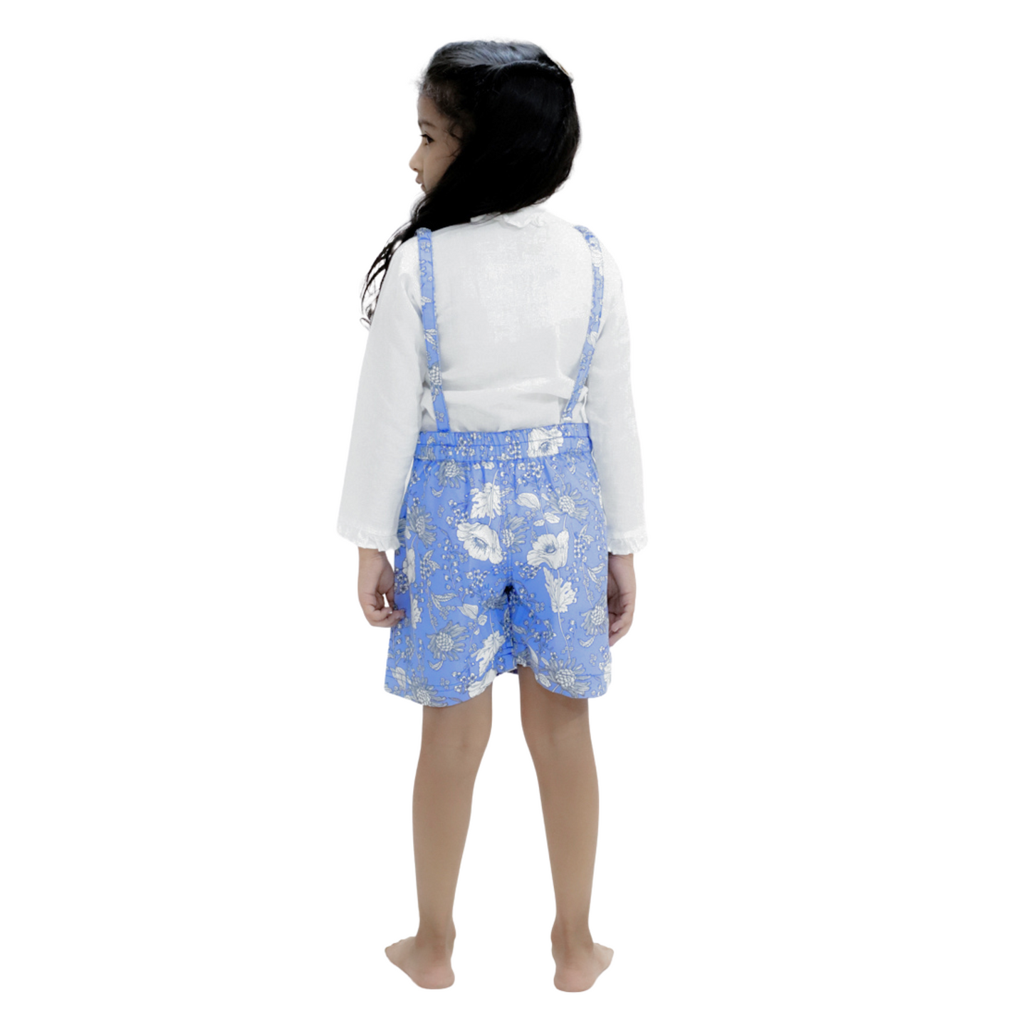 Floral Blue Dungaree