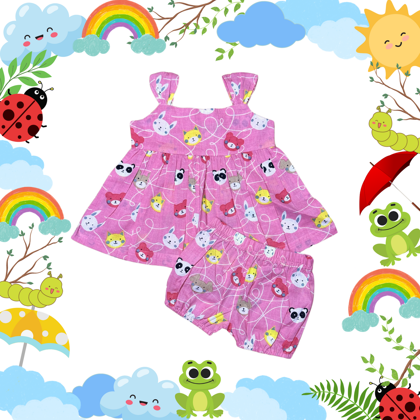Pink Teddy Bloomer Dress