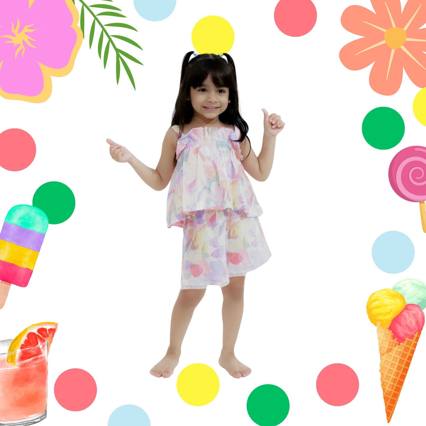 Pastel Marble Effect Coord Set