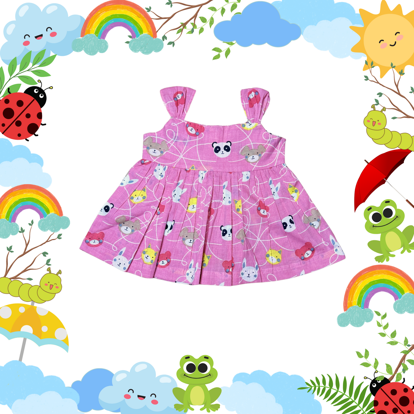 Pink Teddy Bloomer Dress