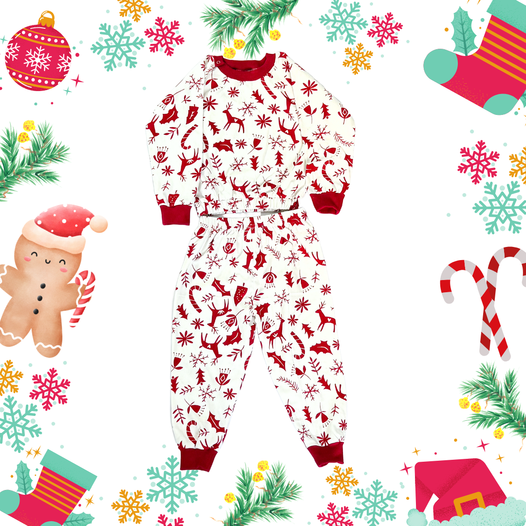 Red Christmas Jammie Set