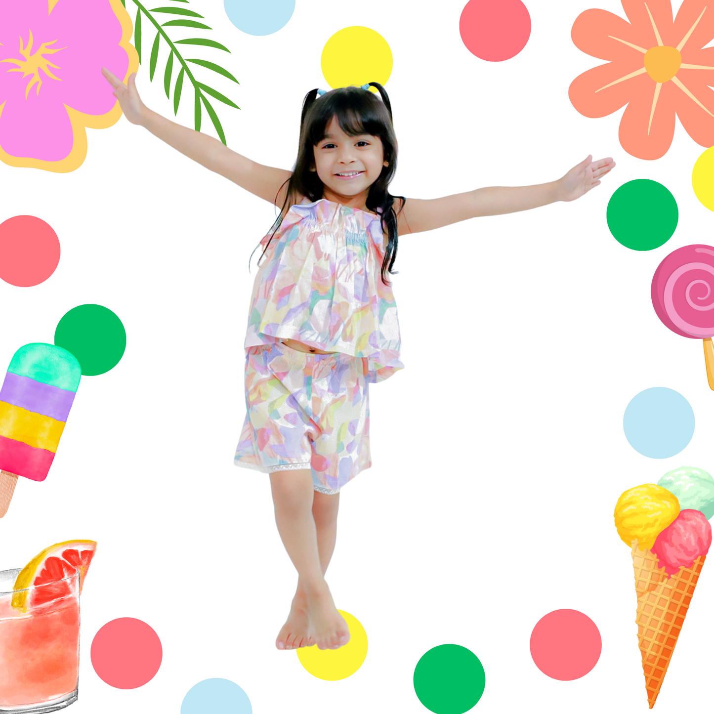 Pastel Marble Effect Coord Set