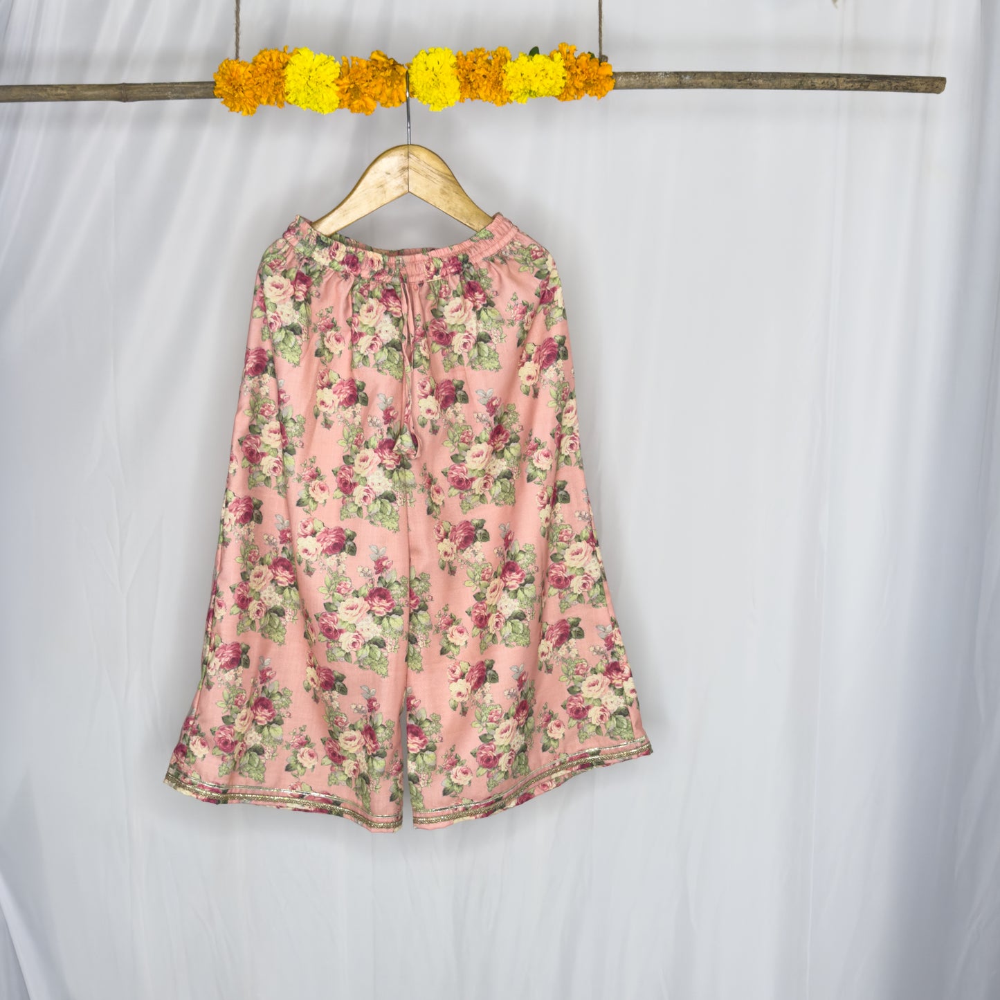 Samaya- a peach floral gharara set