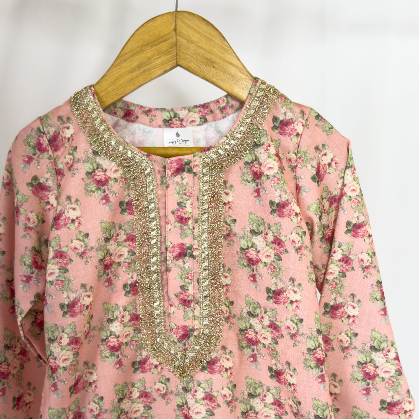Samaya- a peach floral gharara set