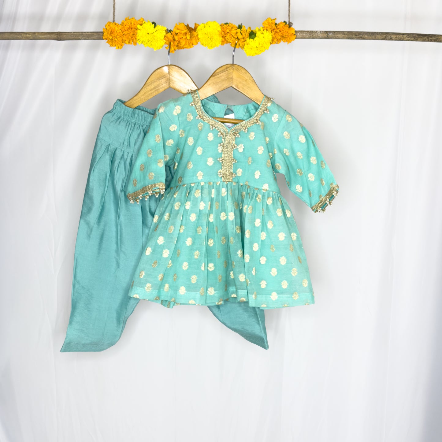 Diya- chanderi kurta salwar set