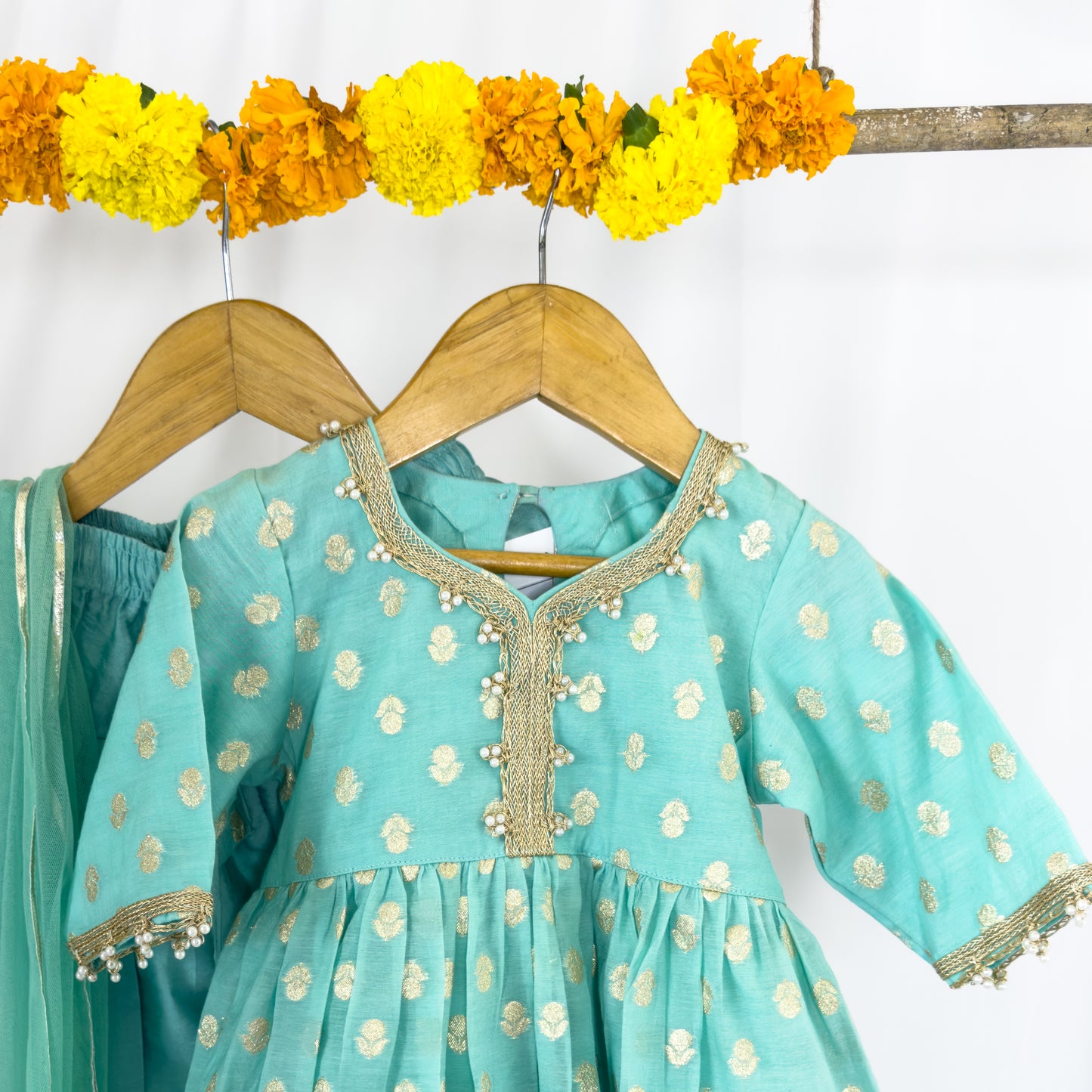 Diya- chanderi kurta salwar set