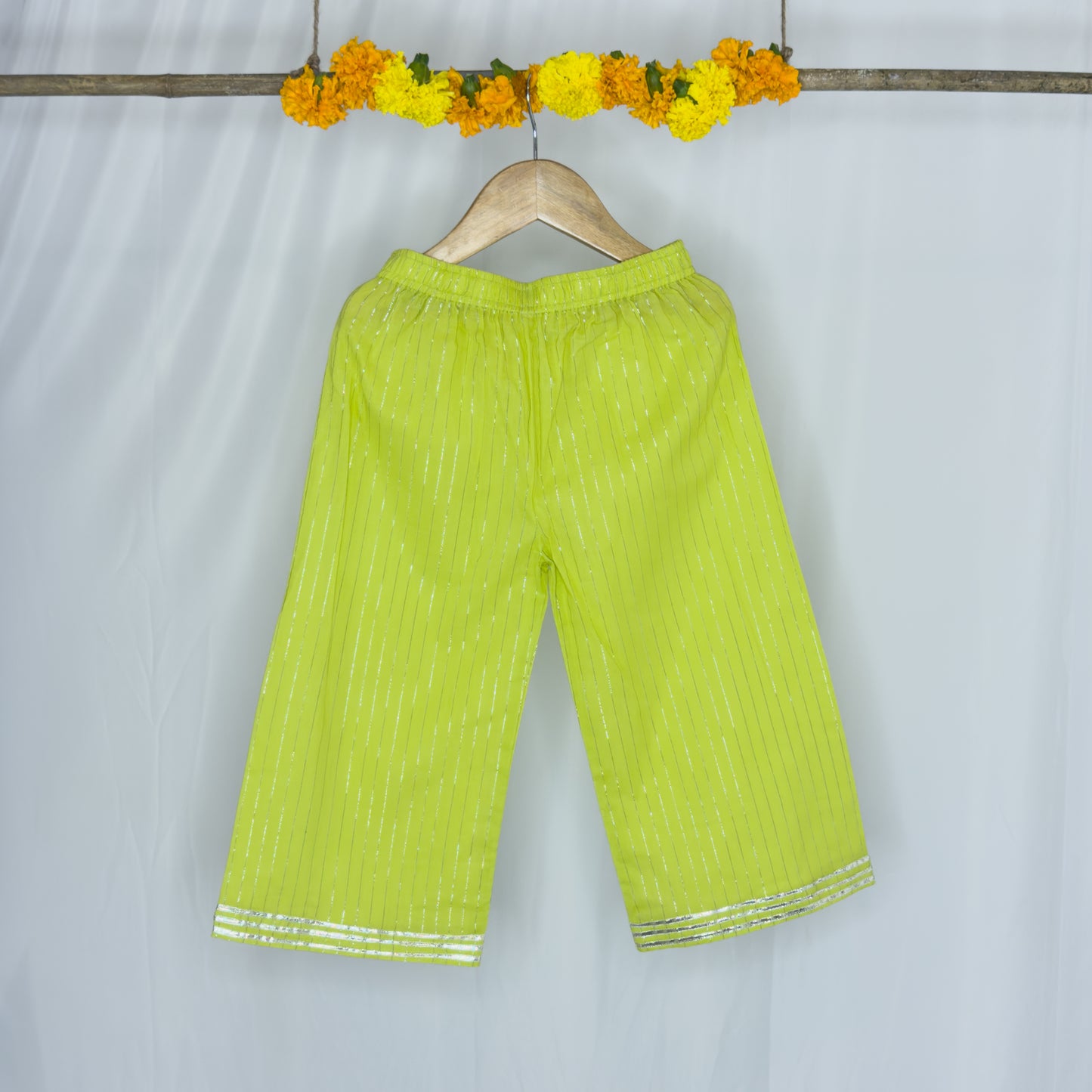 Samara- a green kurta plazo set