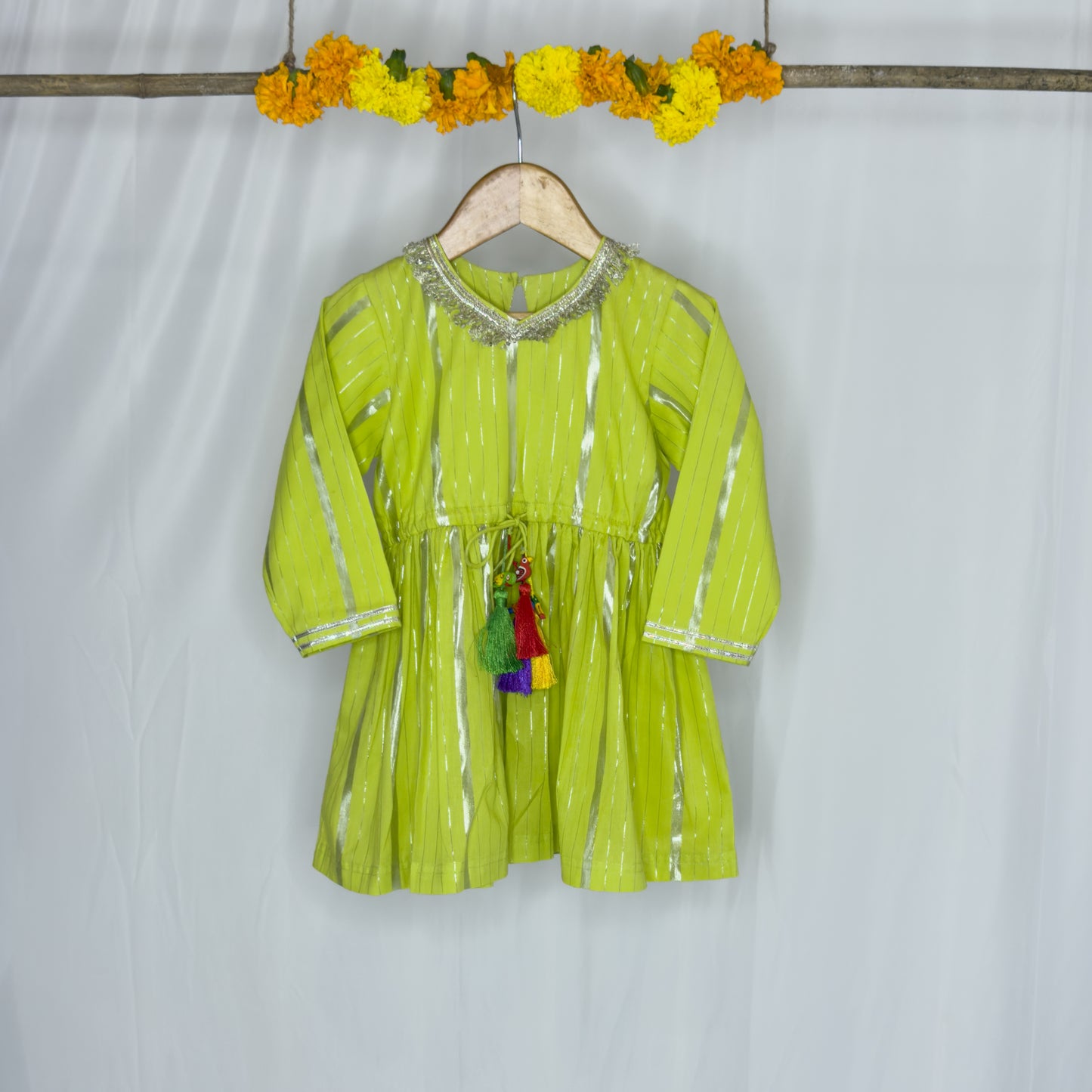 Samara- a green kurta plazo set