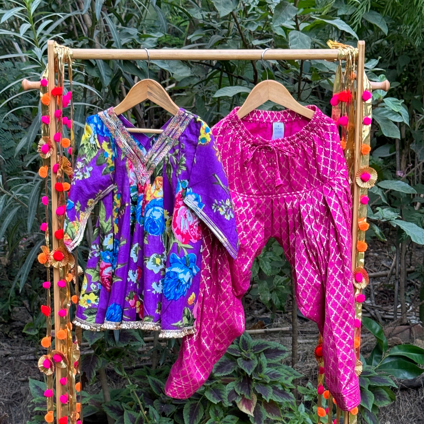 Valley of Flowers Short Kurti Salwar Set