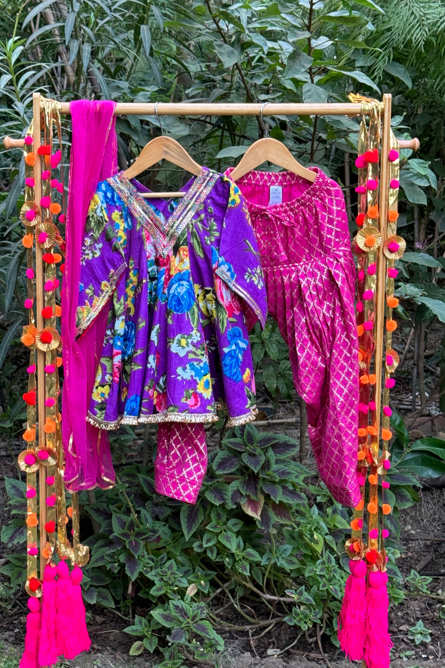 Valley of Flowers Short Kurti Salwar Set
