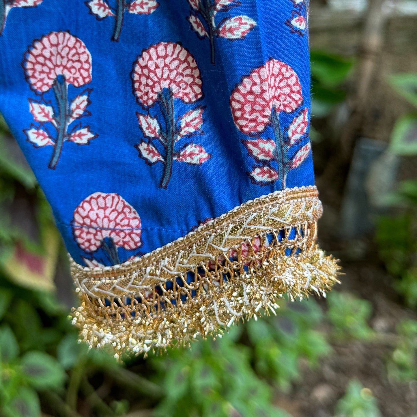 Whimsical Garden Choga Salwar Set