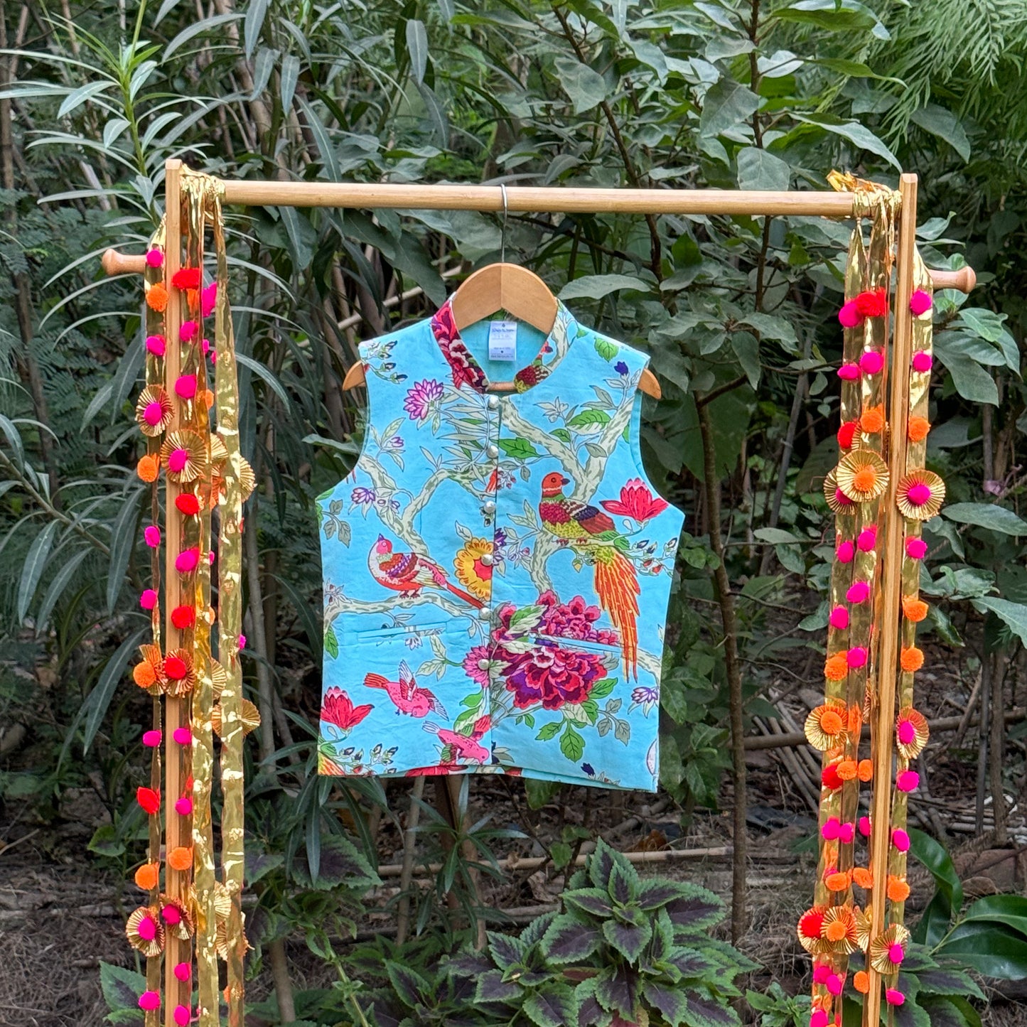 Birds and Songs Jacket Kurta Set
