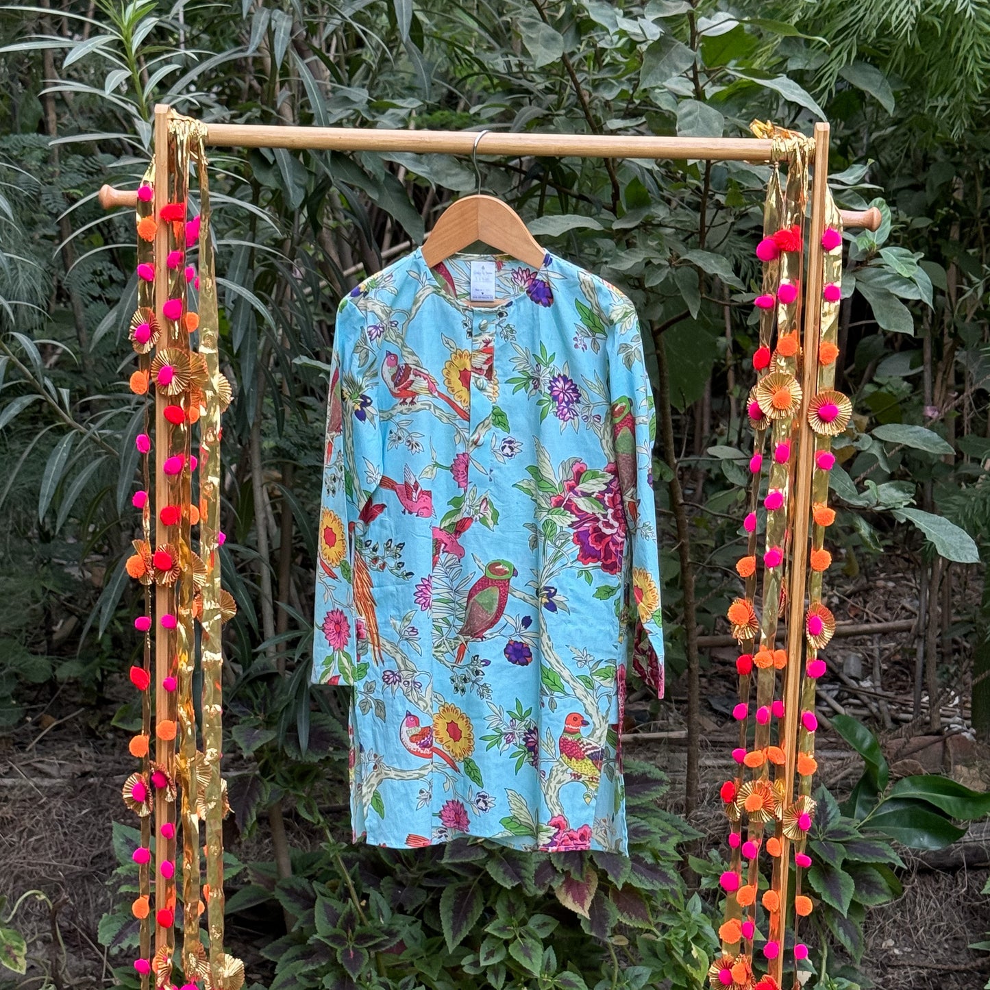 Birds and Songs Jacket Kurta Set