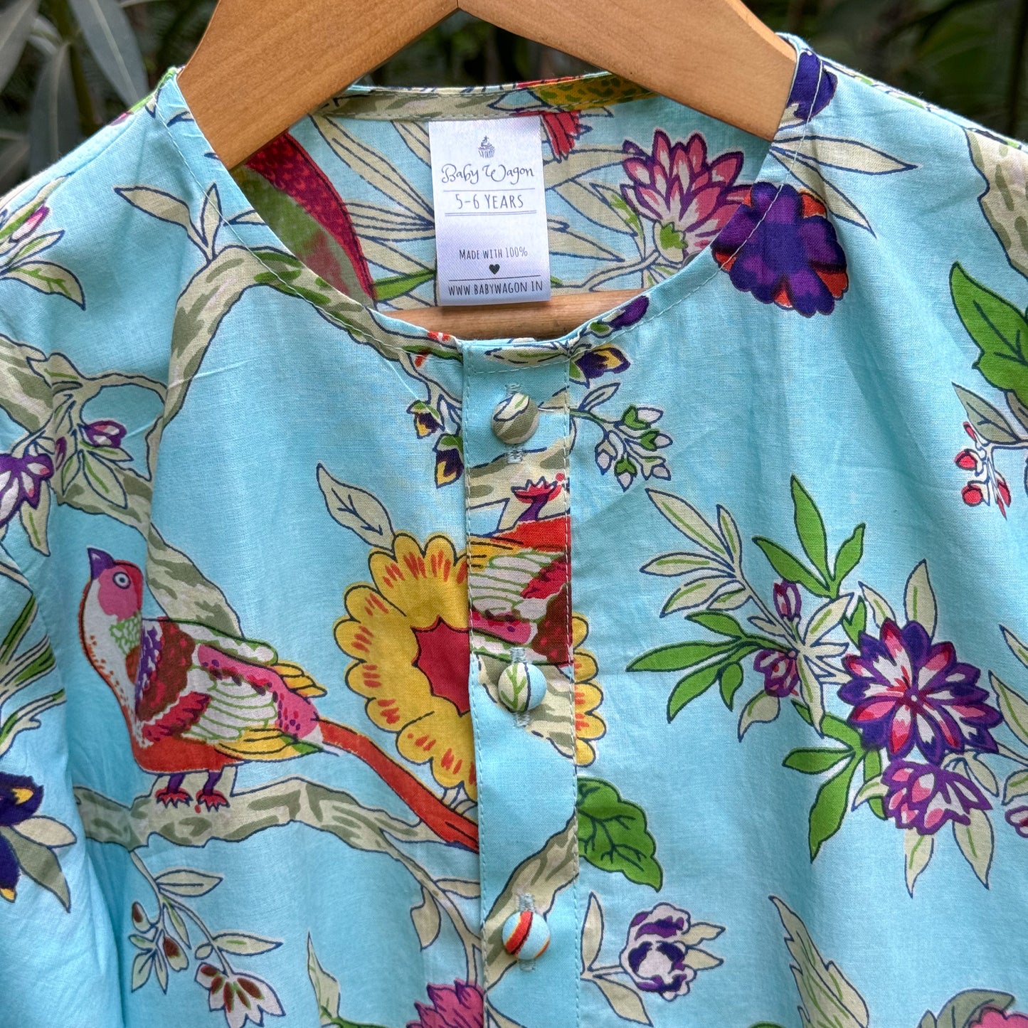 Birds and Songs Jacket Kurta Set