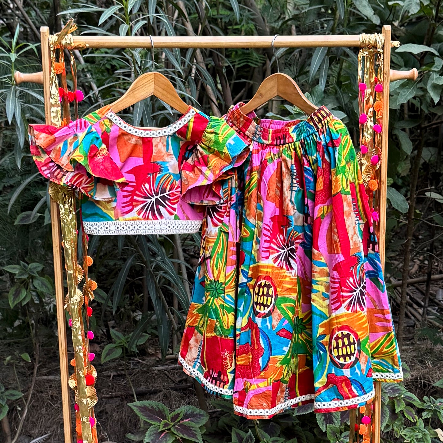 Fun on a canvas Lehenga