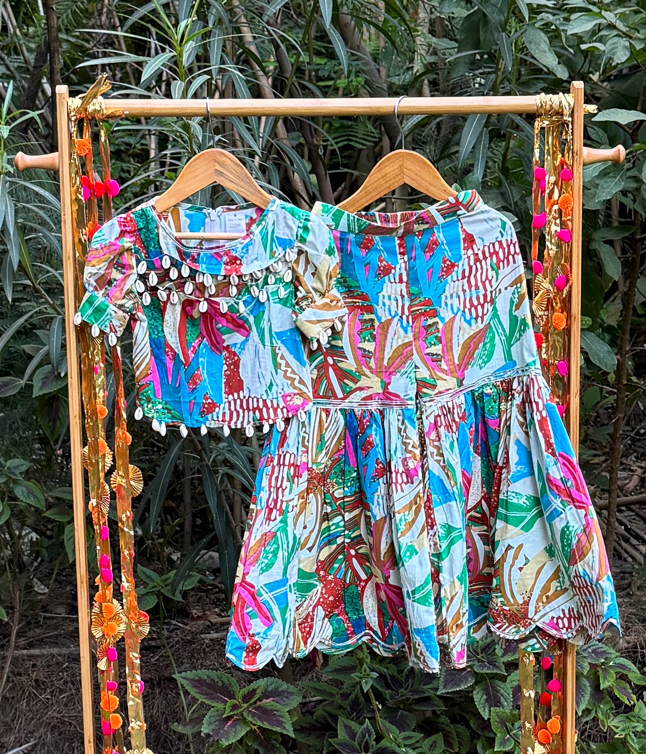 Abstract Fun Sharara Set