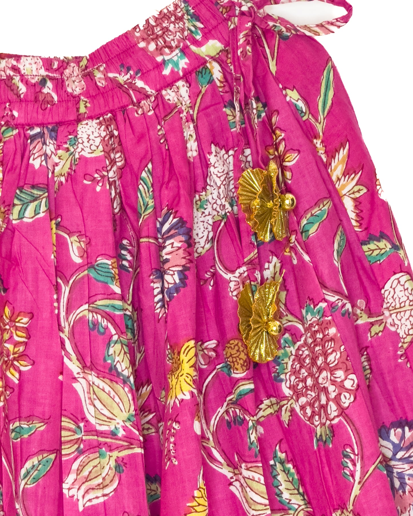 Rani Pink Floral Jaal Lehenga