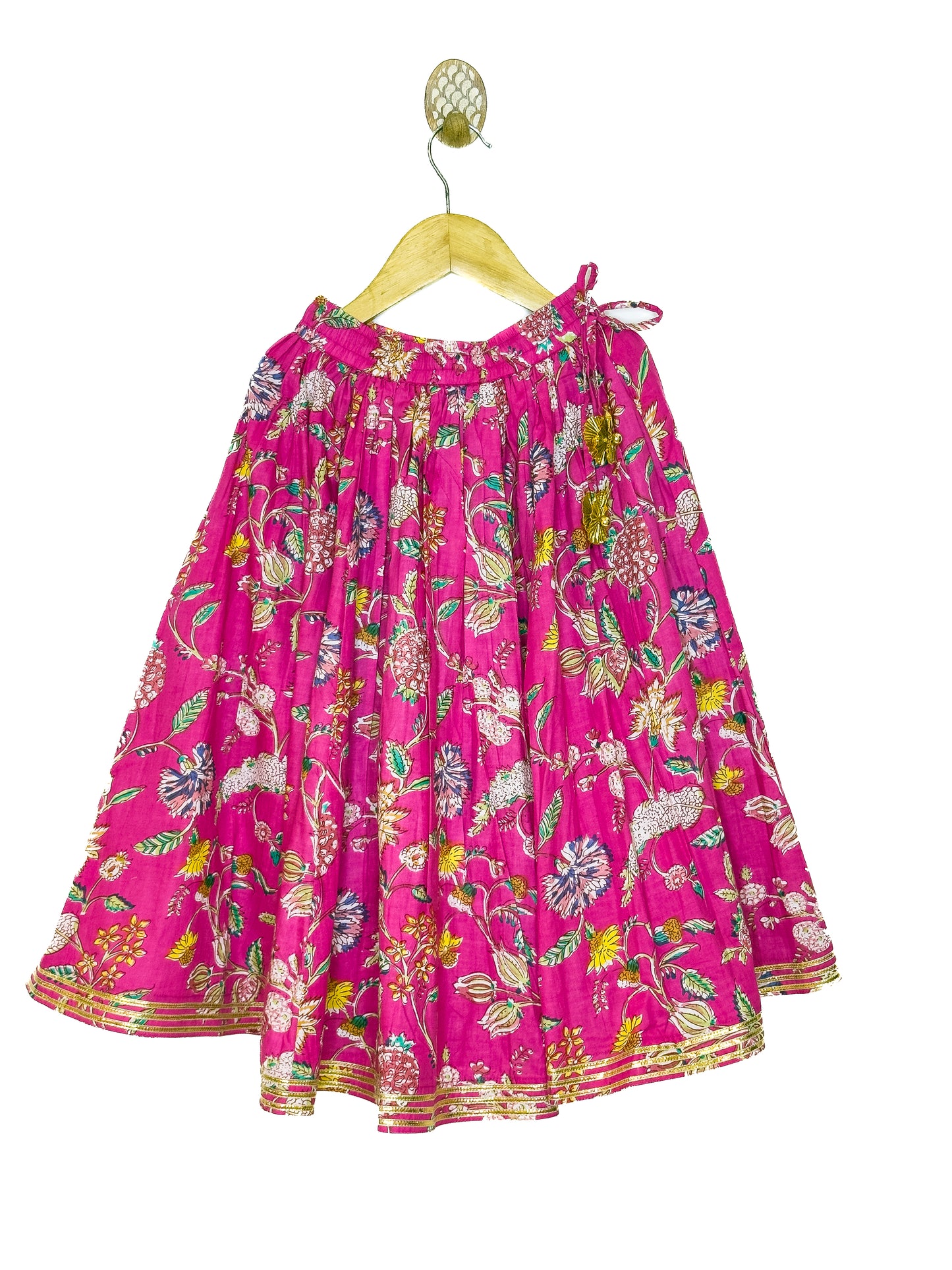 Rani Pink Floral Jaal Lehenga