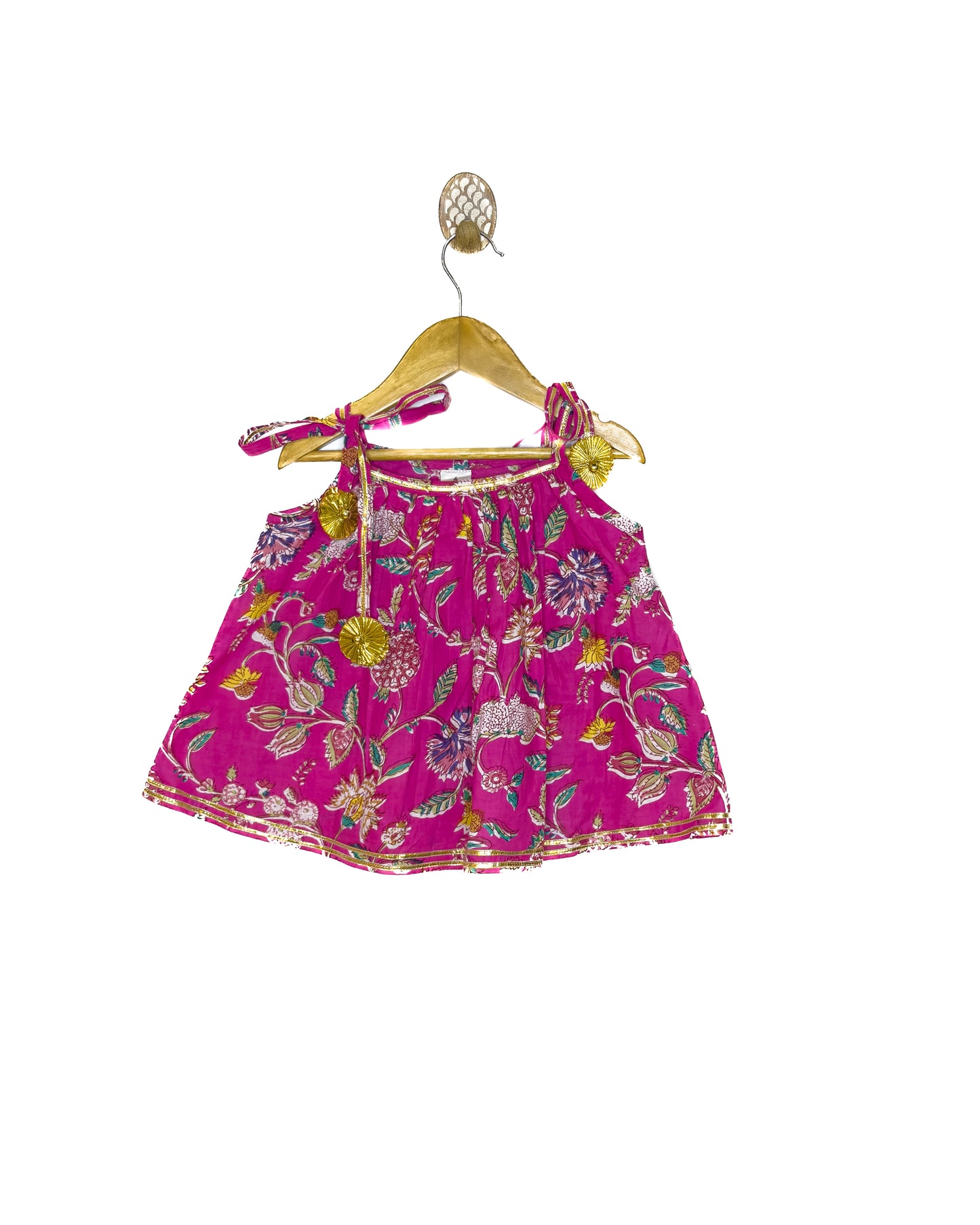 Rani Pink Floral Jaal Lehenga