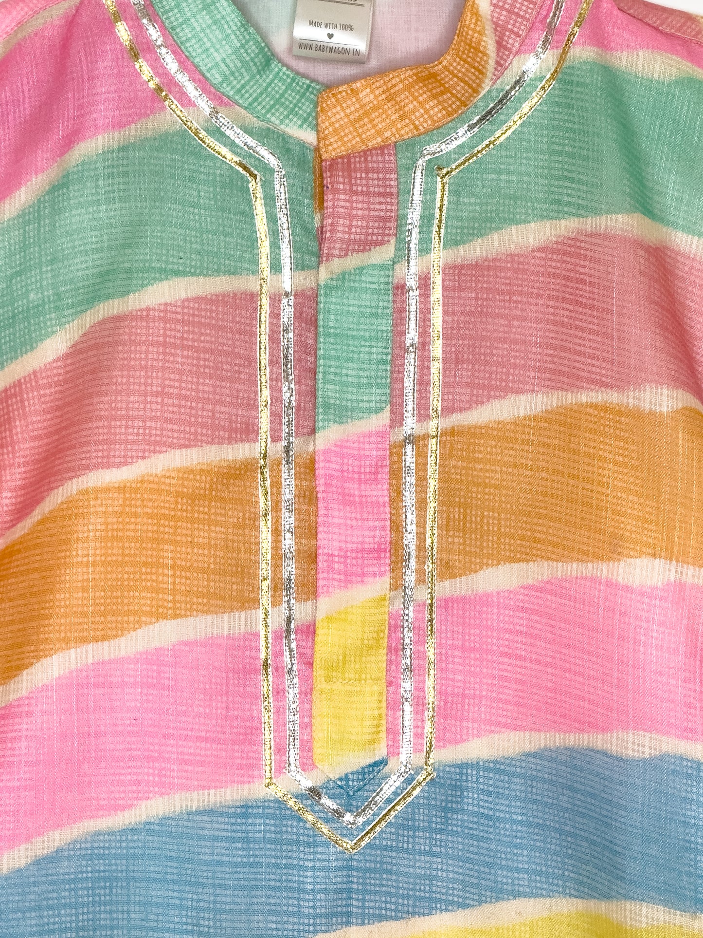 Multicolor Lehariya Kurta