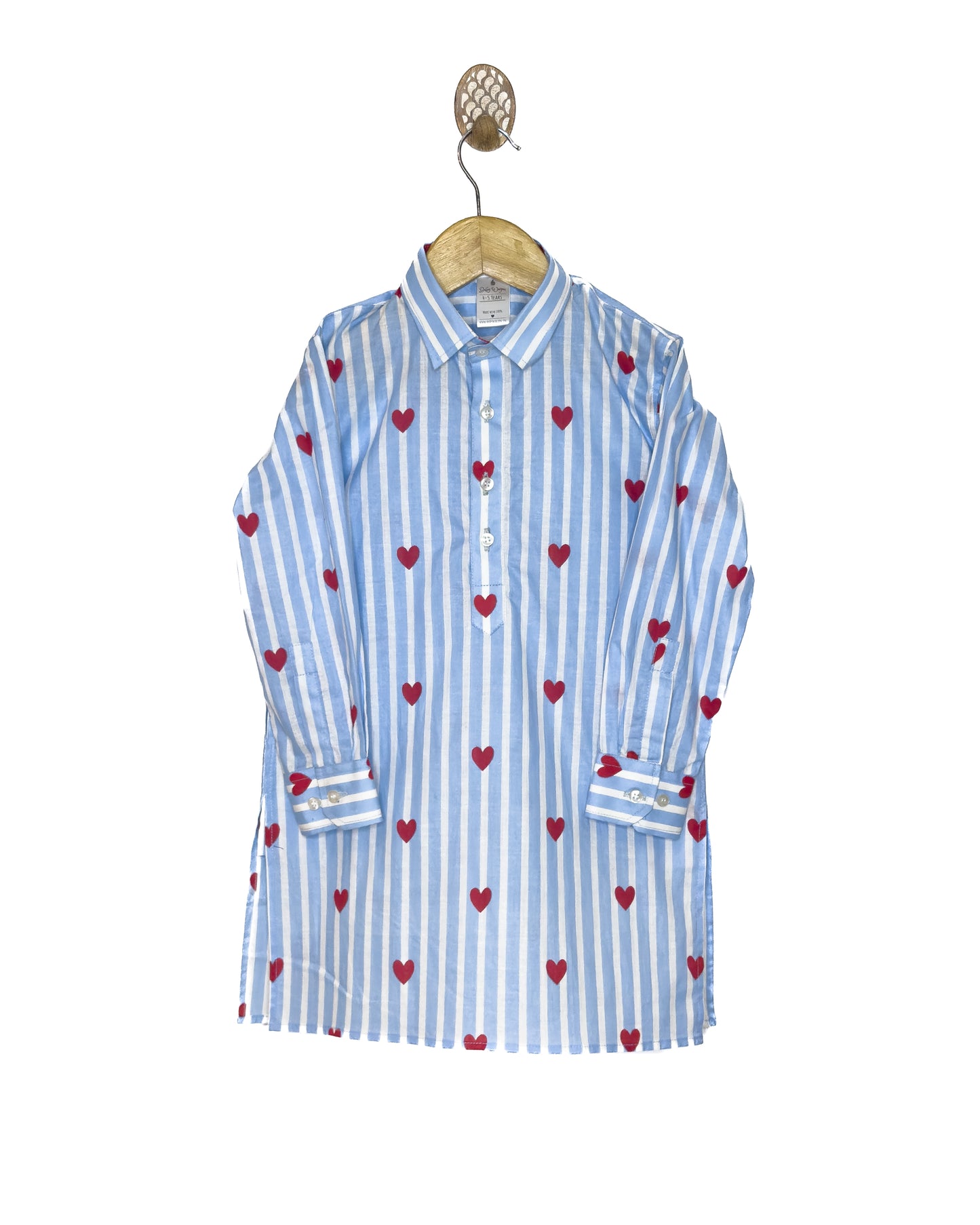 Blue Stripe Heart Kurta (Copy)