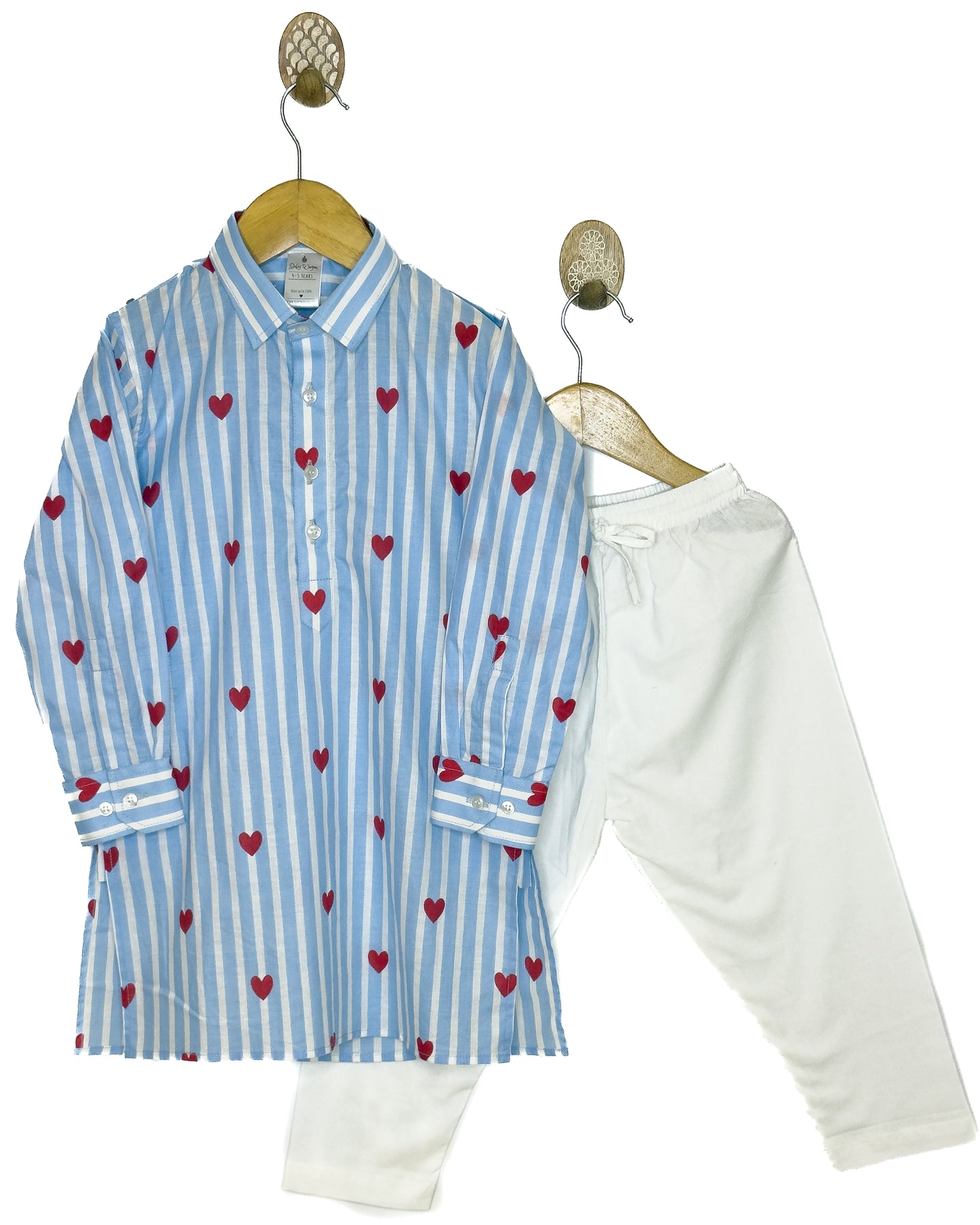 Blue Stripe Heart Kurta (Copy)