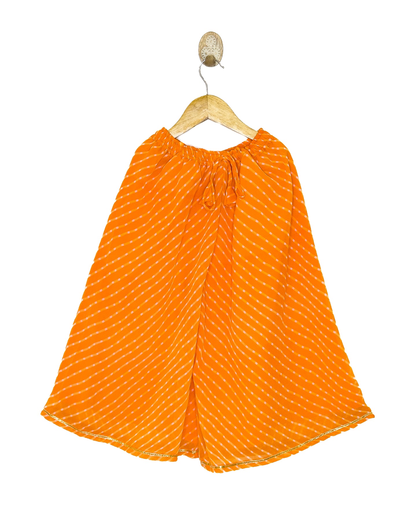 Orange Lehariya Plazo Set
