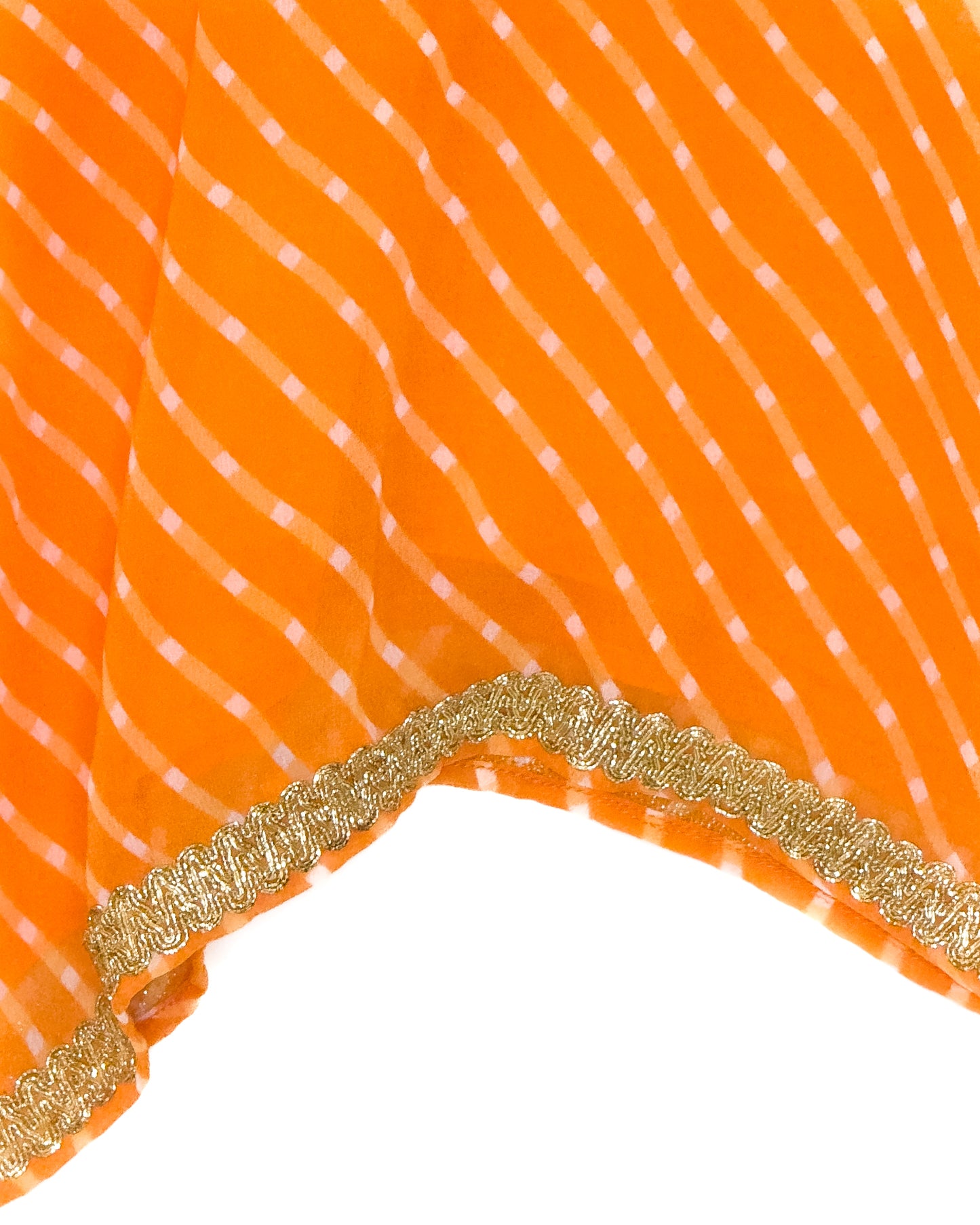 Orange Lehariya Plazo Set