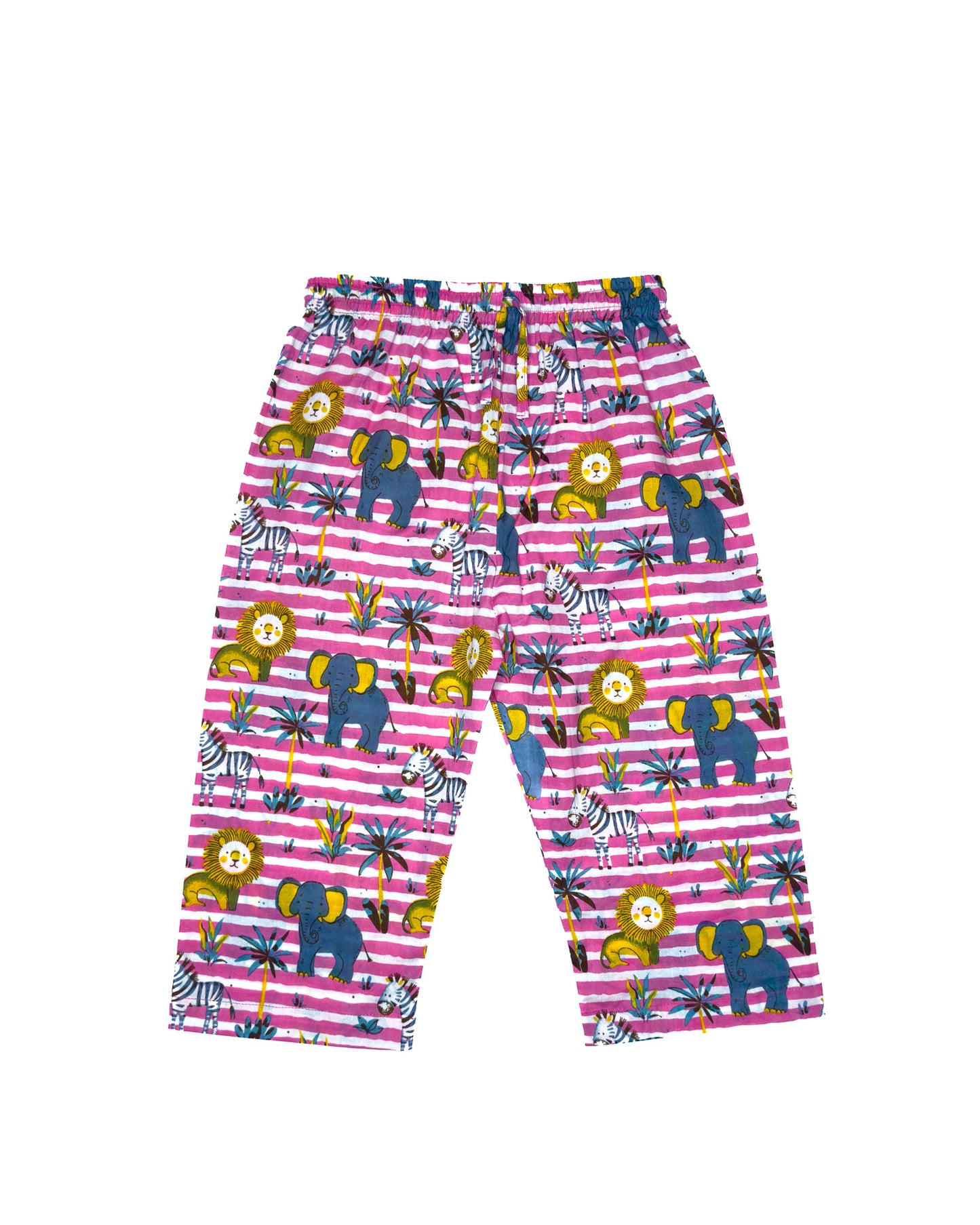Round Neck Stripe Animal Hub Set