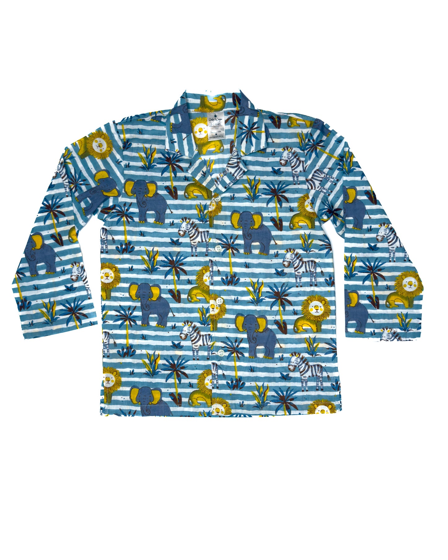 Lapel Collar Stripe Animal Hub Set