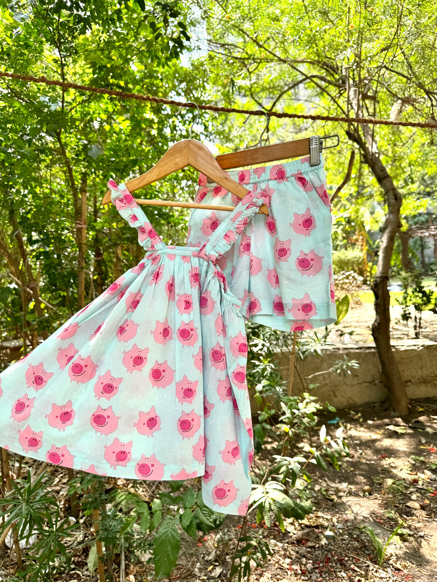 Pig Cotton Coord Set