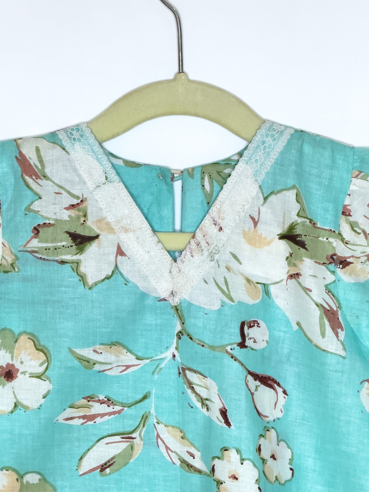 Aqua Bloom Cotton Co-ord Set