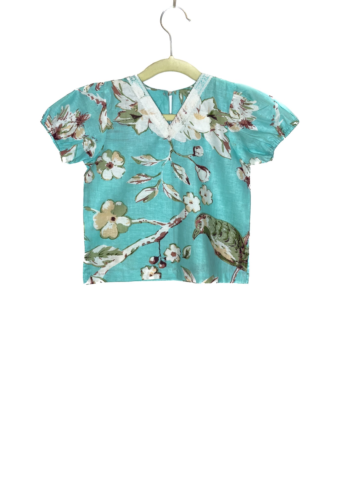Aqua Bloom Cotton Co-ord Set