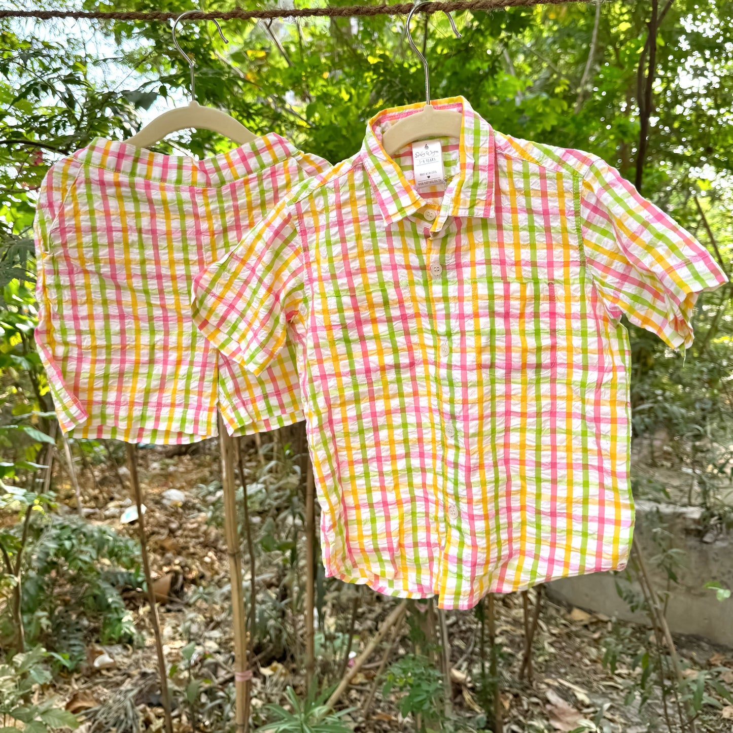 Summer Hues Checkered Playsuit