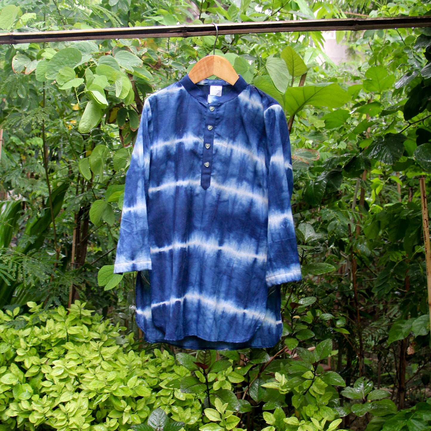 Indigo Shibori Kurta Set