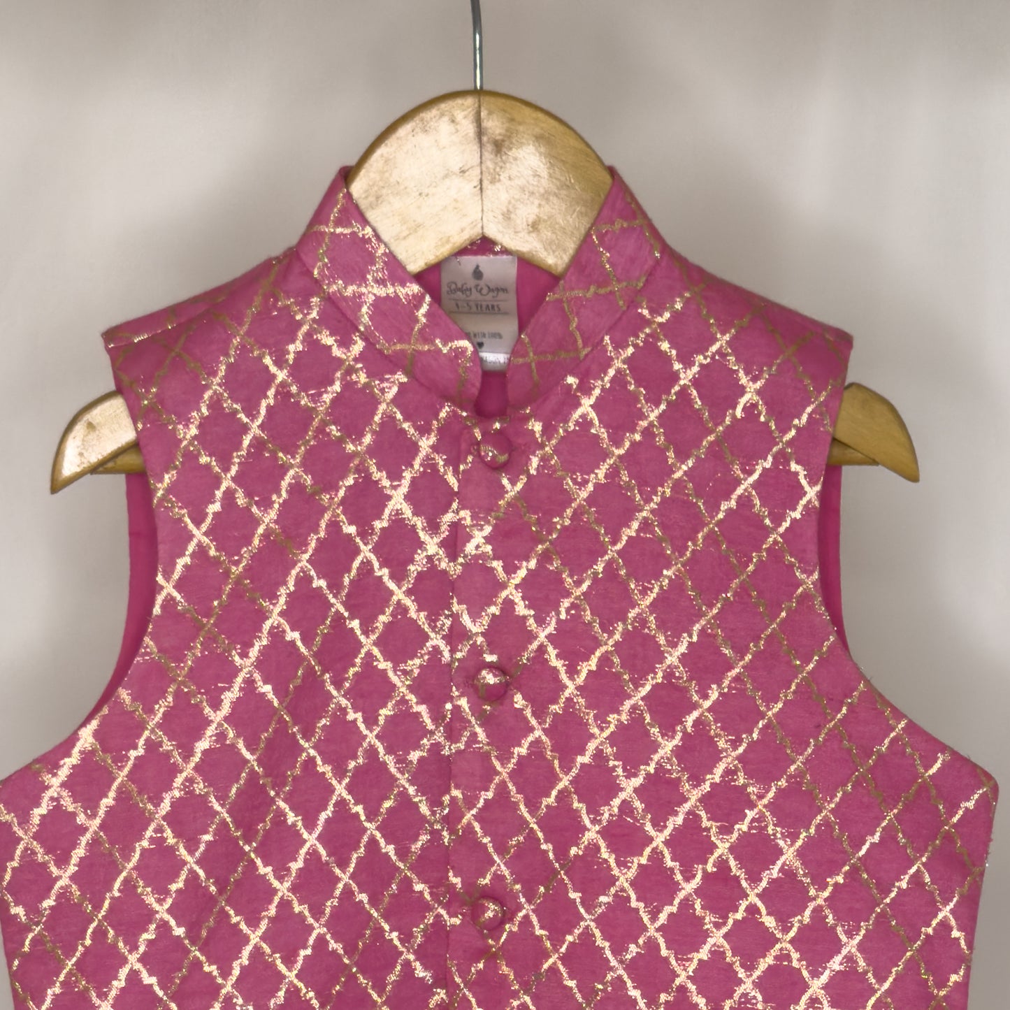 Arsh- mustard pink jacket kurta set