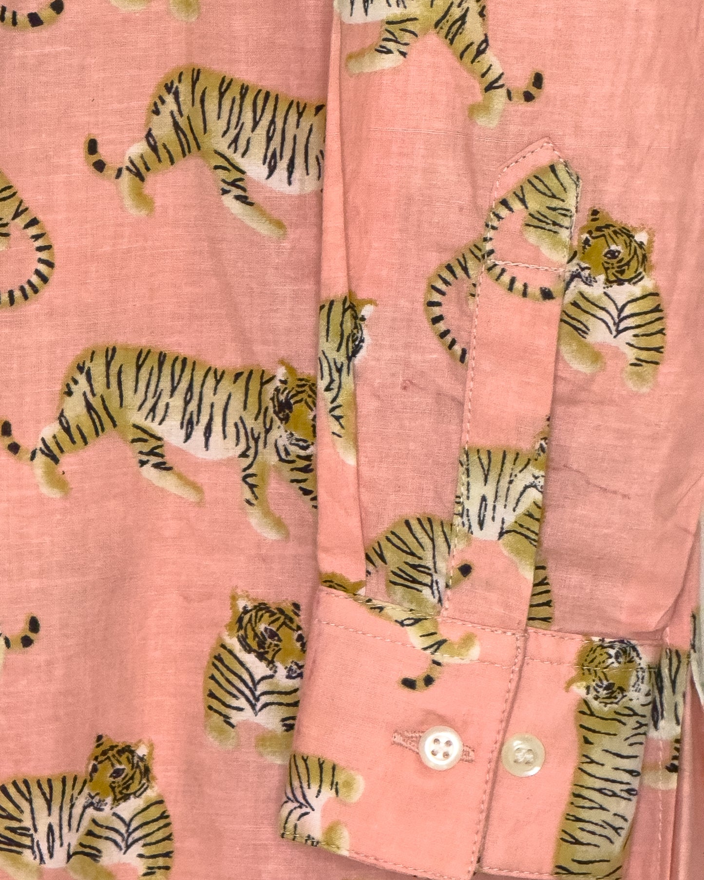 Peach Sher Cotton Kurta Set