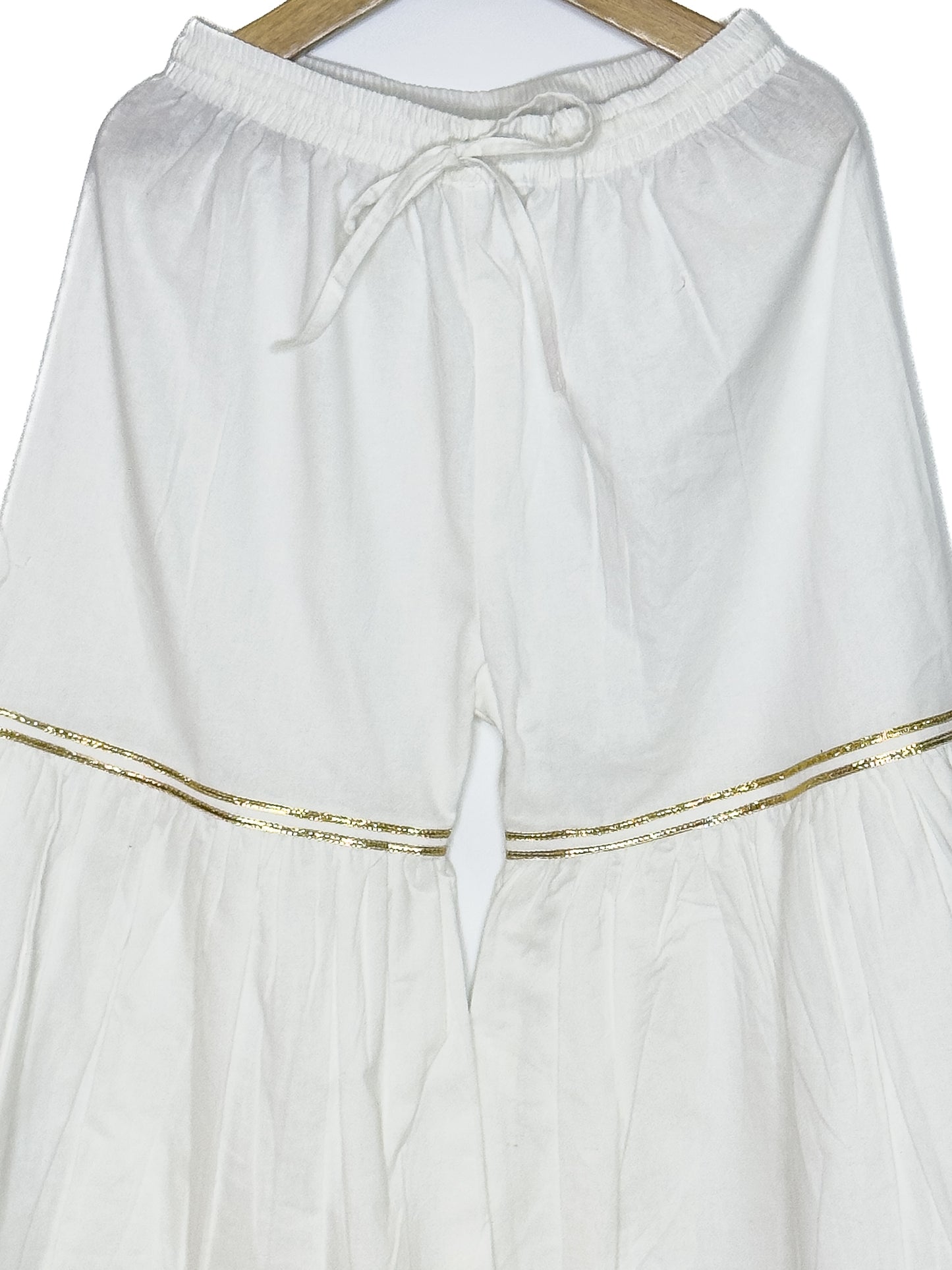 Yellow Lehariya Kaftan Gharara Set