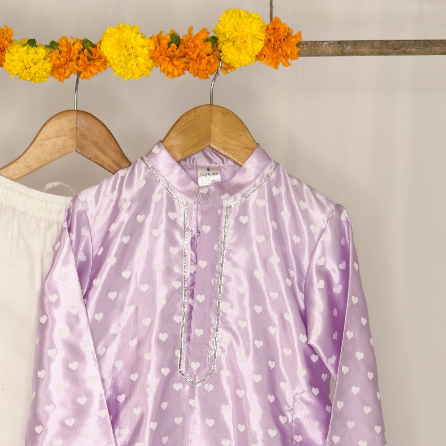 Samar- a purple heart kurta set