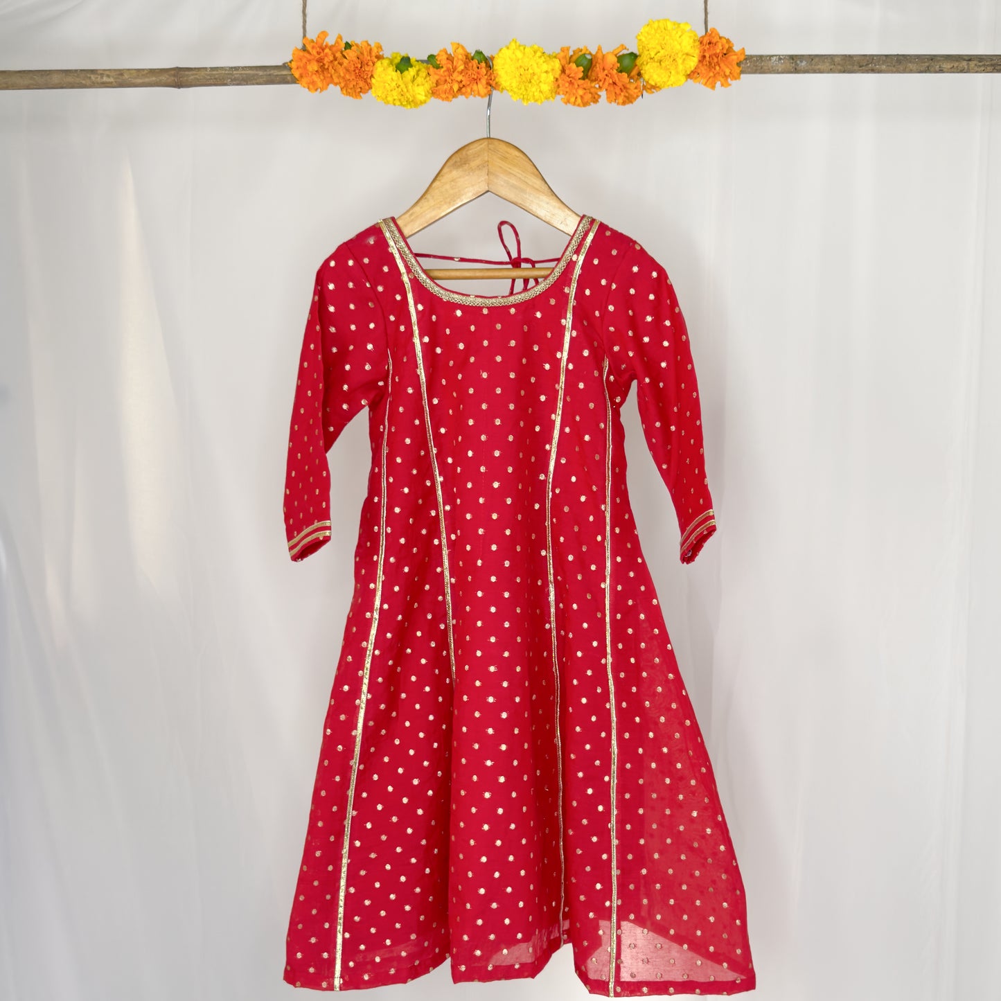 Aahana- polka dot chanderi anarkali