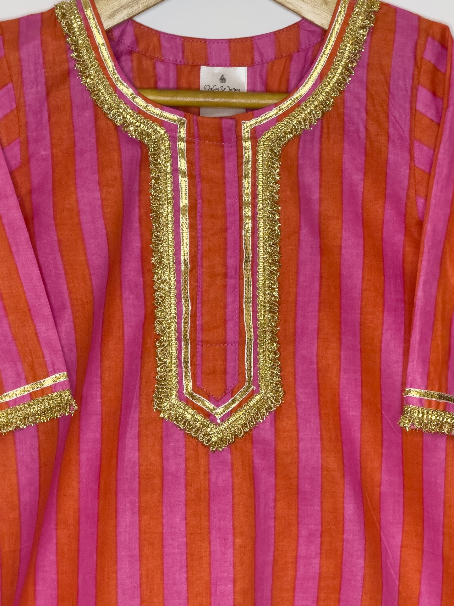 Pink and Orange Gharara Set