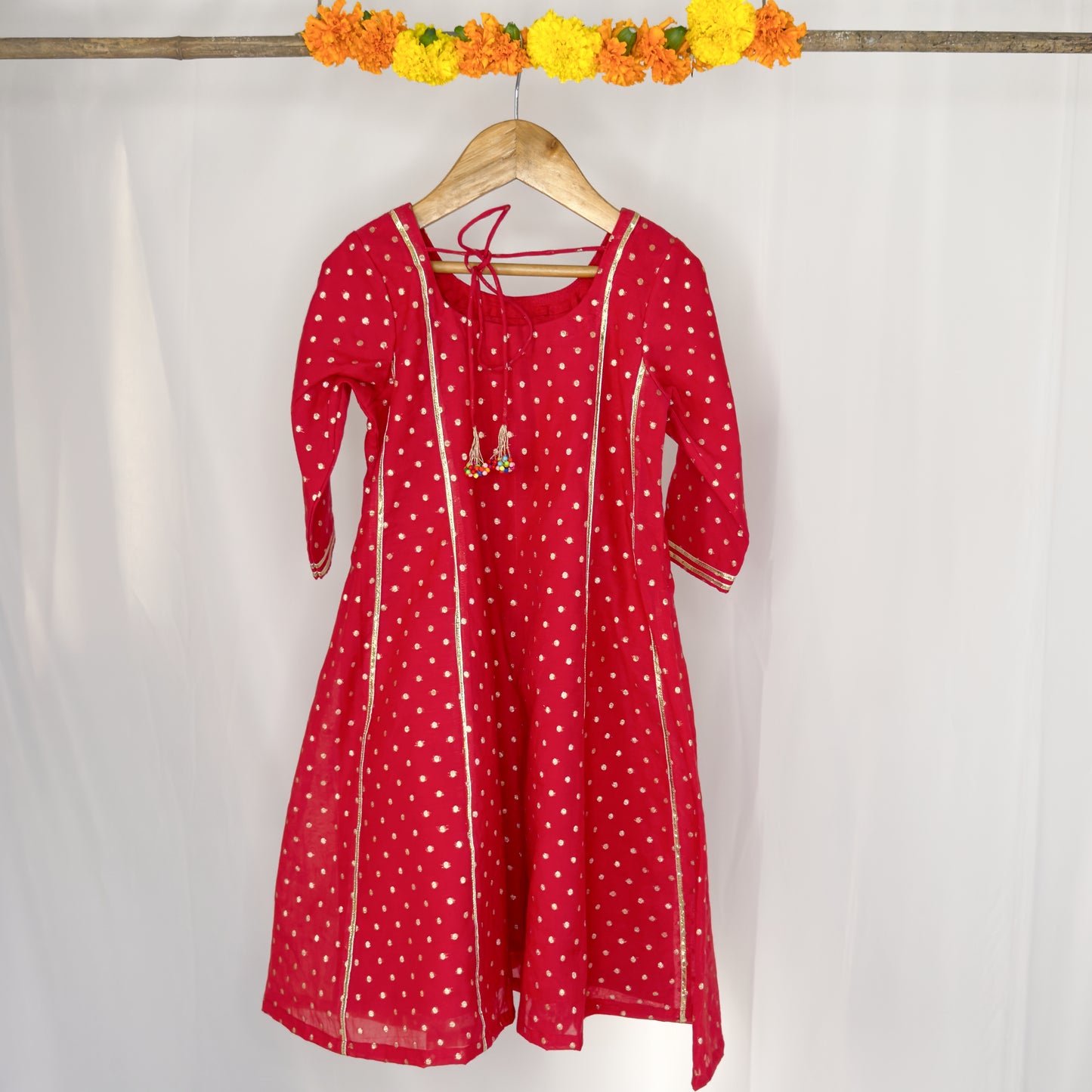 Aahana- polka dot chanderi anarkali