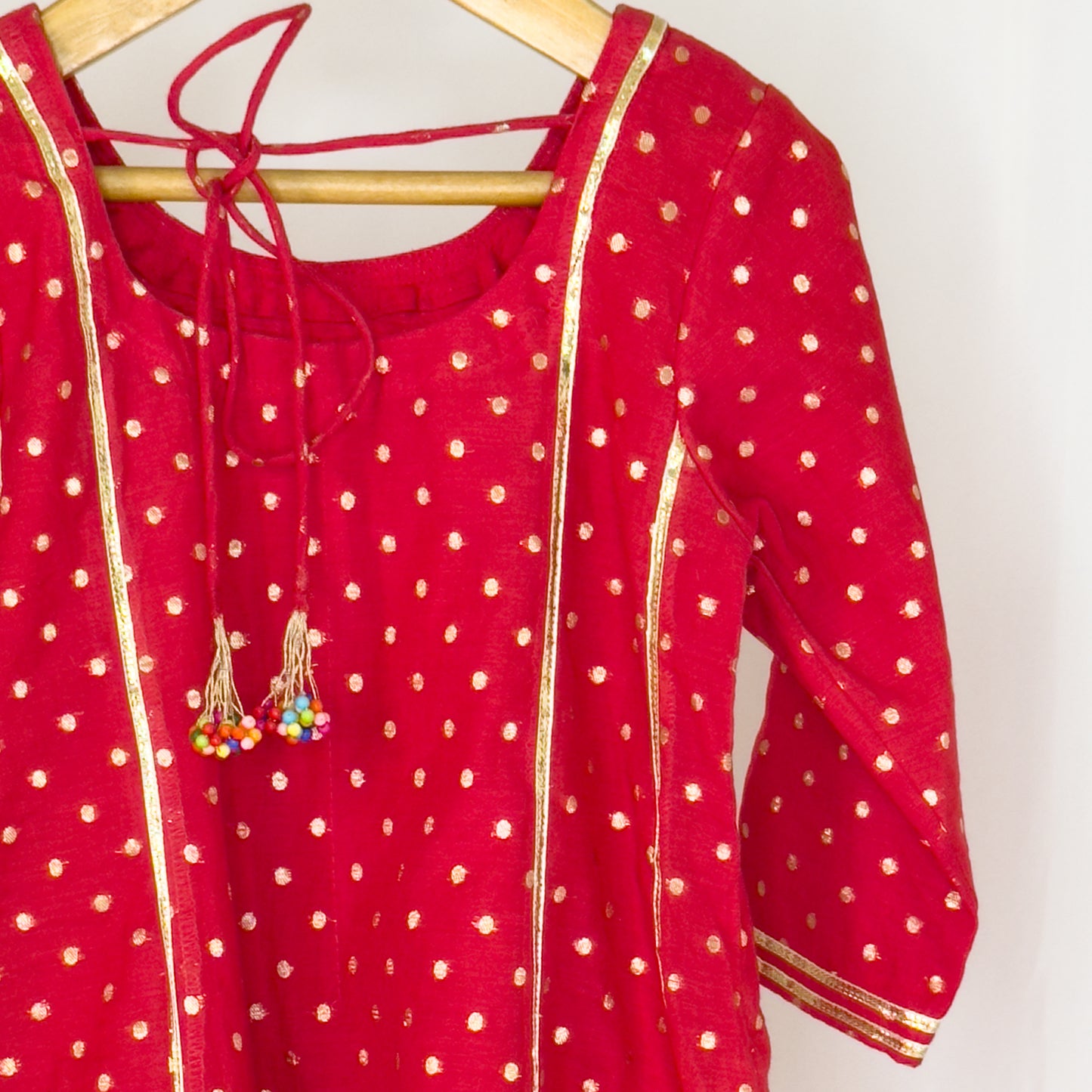 Aahana- polka dot chanderi anarkali