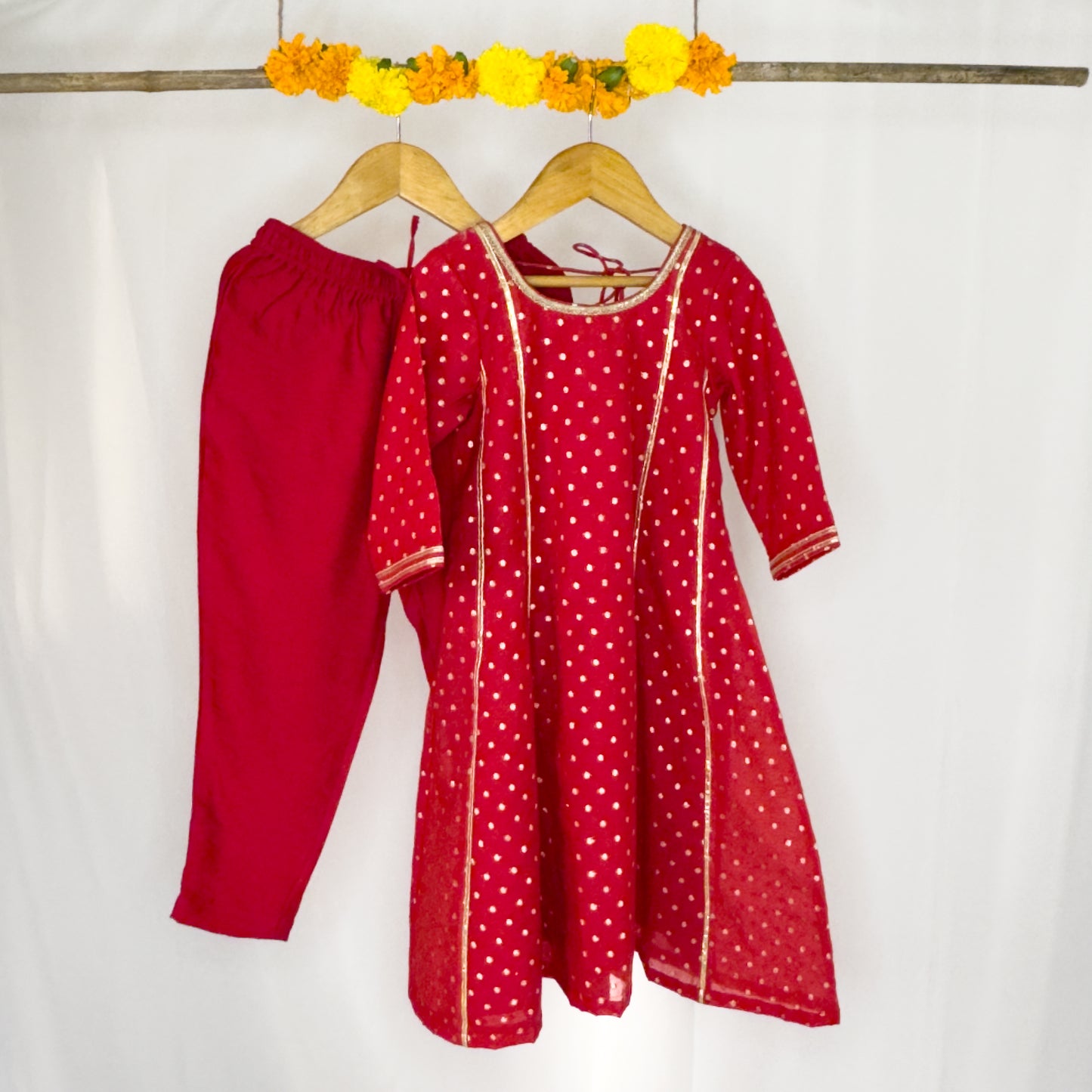 Aahana- polka dot chanderi anarkali