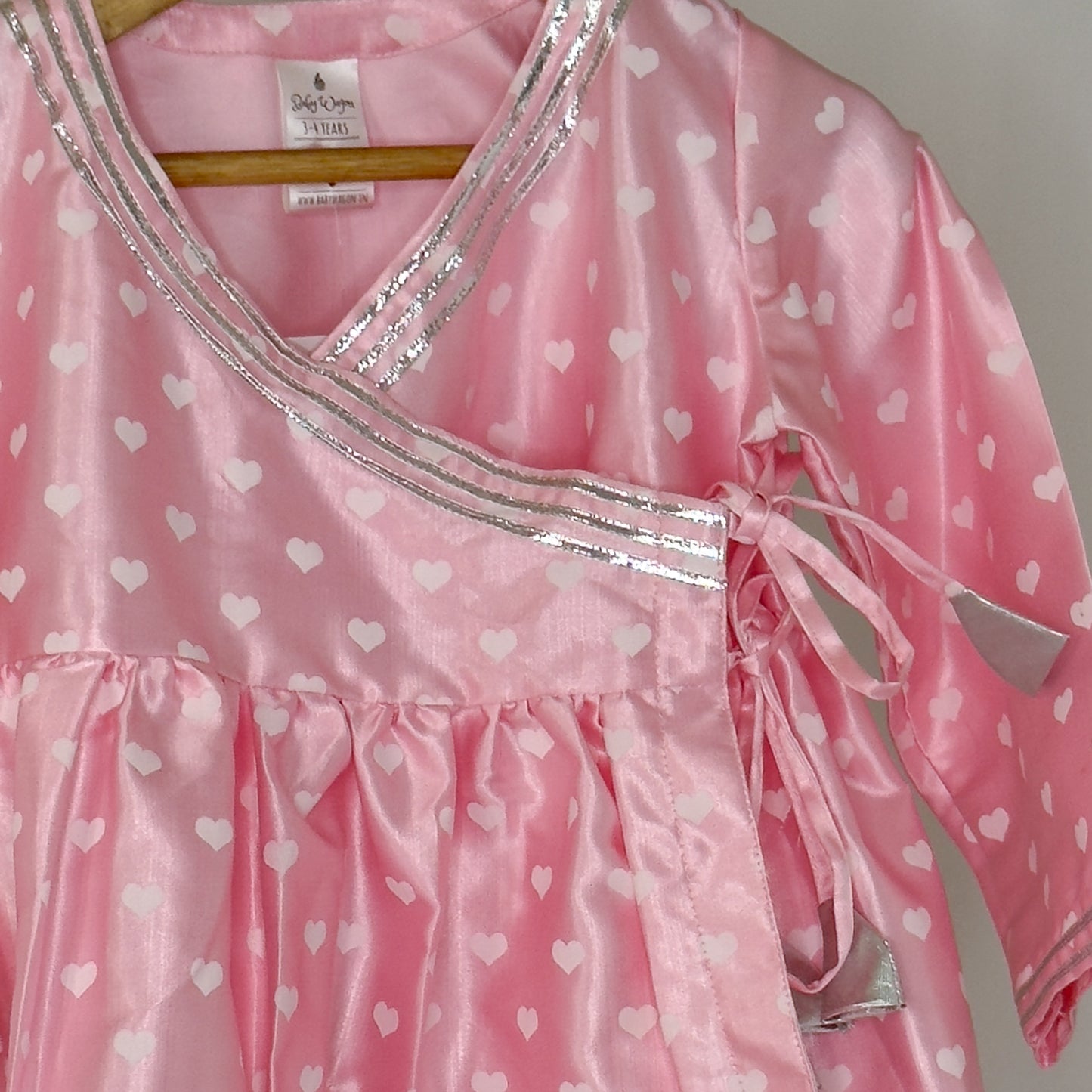 Saumya- a baby pink angrakh shahrara set